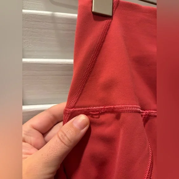 LULULEMON Wunder Train High-Rise Tight with Pockets 25" Vintage Rose Leggings 2 - Picture 7 of 12
